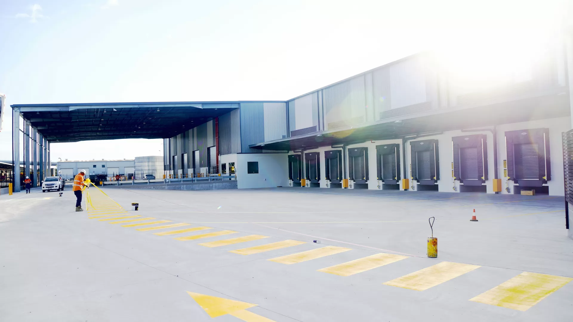 Warehouse External view Loading area