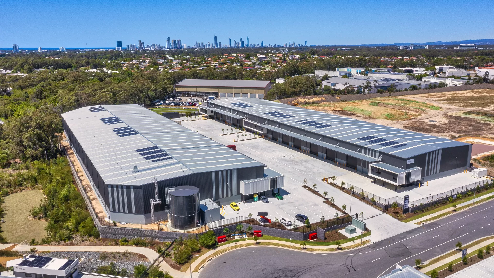 Logos Arundel Logistics Warehouse Aerial view