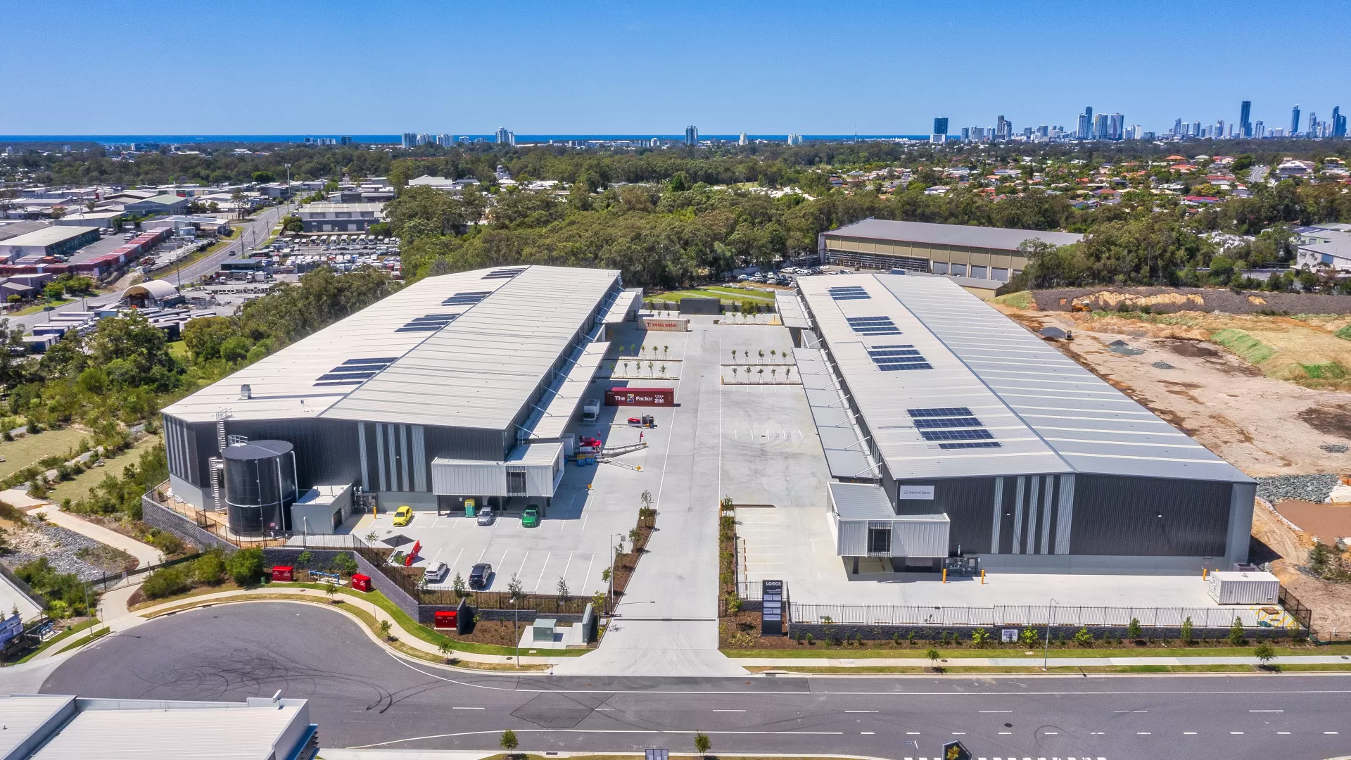 Logos Arundel Logistics Warehouse Aerial view