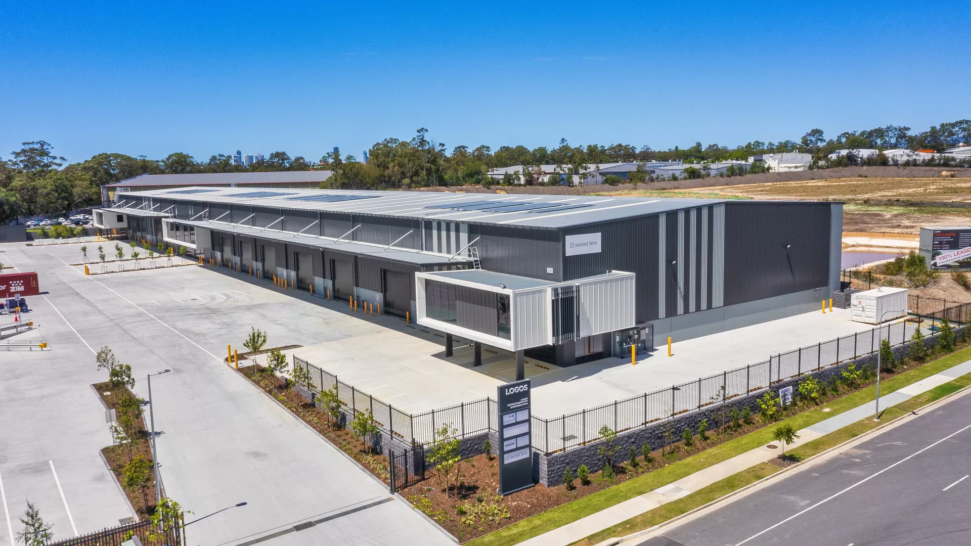 Logos Arundel Logistics Warehouse Aerial view