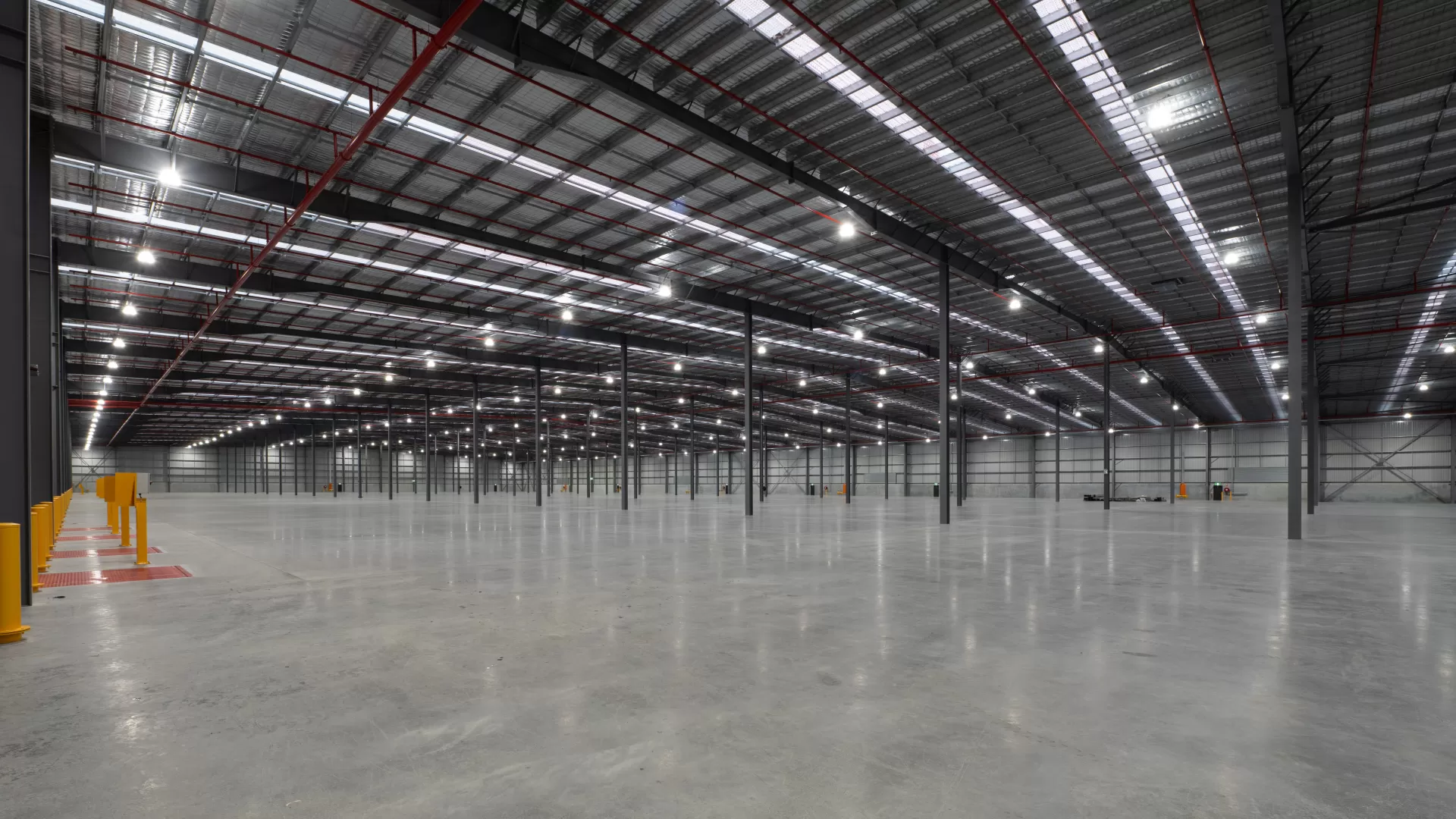 interior view of a modern warehouse